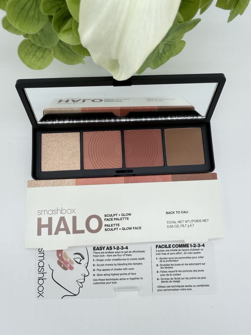Smashbox Halo Sculpt Glow Palette Contour Blush Highlighter - Back To Cali